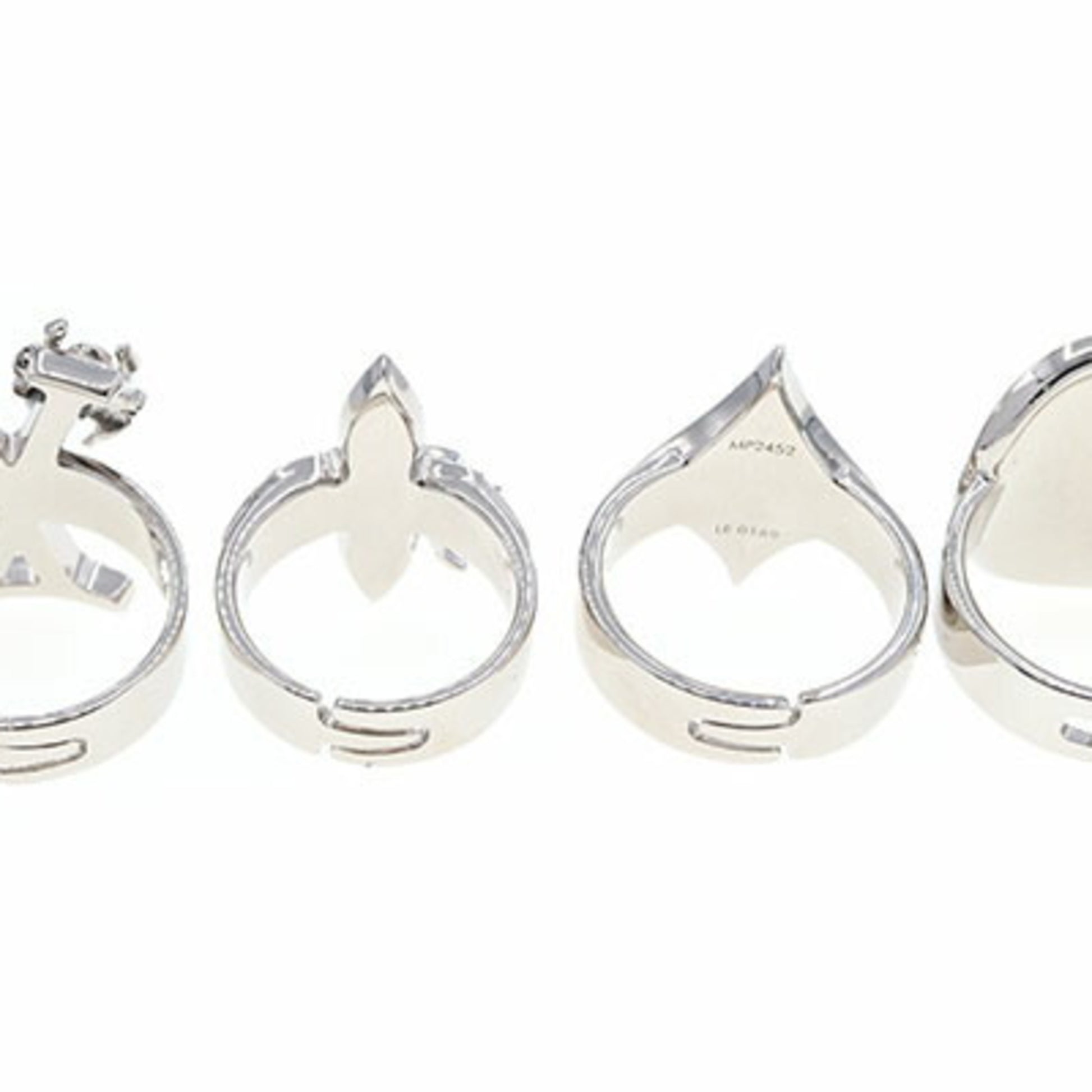 Louis Vuitton Silver Metal Fairytale Four-Ring Set M, Size 8.25 w/ Box –  Oliver Jewellery