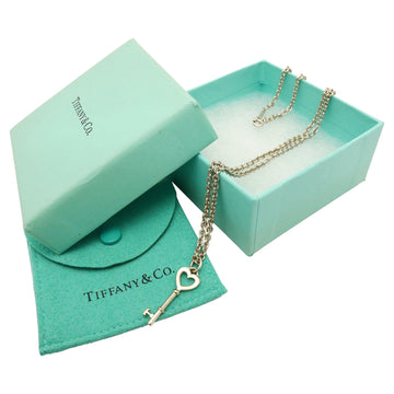 TIFFANY&Co.  Heart Key Necklace Chain Pendant Women's Vintage Silver 925