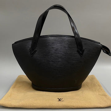 LOUIS VUITTON Saint-Jacques Epi Leather Genuine Handbag Mini Tote Bag Black Noir 93810