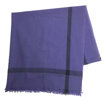 HERMES NAOSHIMA Naoshima stole shawl cotton 100% purple