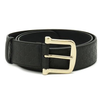 GUCCI Micro sima Belt Leather Black #95 281548