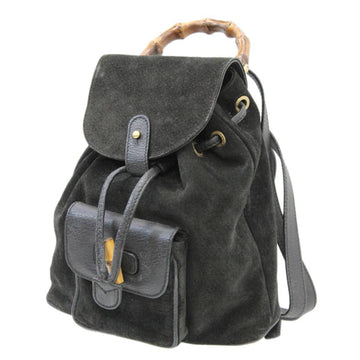 GUCCI mini rucksack bamboo black 003/1956/0030 suede leather