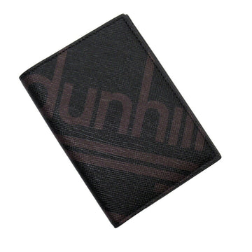 DUNHILL Card Case Pass Black Leather