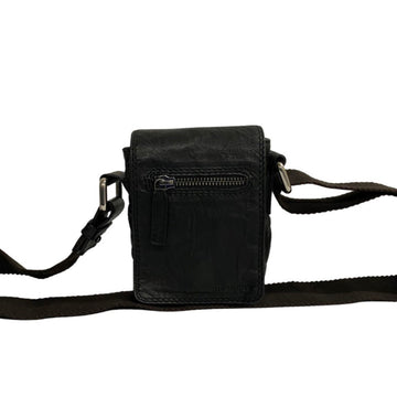 GIVENCHY Logo Canvas Leather Genuine Mini Shoulder Bag Crossbody Sacoche Black