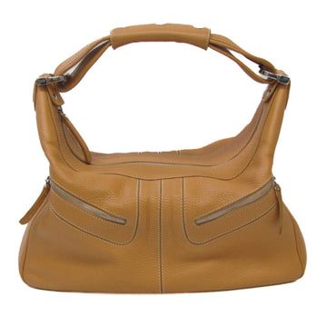 TOD'S Women's Leather Shoulder Bag Light Brown