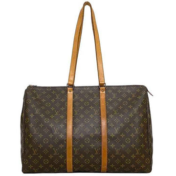 LOUIS VUITTON Flannery 50 Brown Beige Monogram M51116 Boston Bag Canvas Tanned Leather NO8911  Shoulder Tote