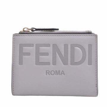 FENDI leather bifold wallet 8M0447 gray ladies