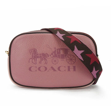 COACH Shoulder Bag Body 4162 Star Bordeaux Light Pink Leather Women's  Hand leather Gold