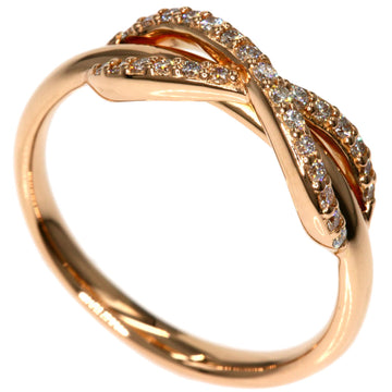 TIFFANY Infinity diamond ring K18 pink gold ladies &Co.