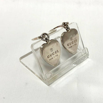 GUCCI Heart Earrings TRADEMARK HEART Silver 925 223993 J8400 8106 Plate Ladies ITDCDUDOQQHZ RM3738D