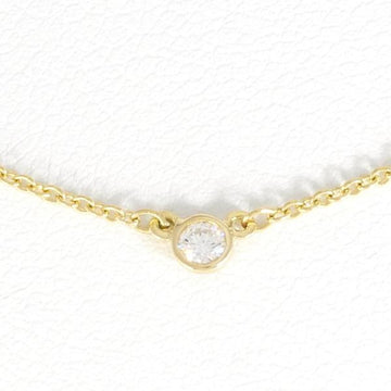 TIFFANY Visthe Yard K18YG Necklace Diamond Total Weight Approx. 1.7g 42cm Jewelry