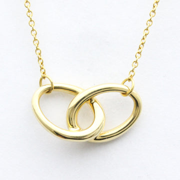 TIFFANY Double Loop Necklace Yellow Gold [18K] No Stone Men,Women Fashion Pendant Necklace [Gold]