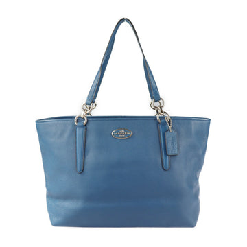 COACH Chicago Ellis tote bag 33961 leather blue gold hardware shawl shoulder