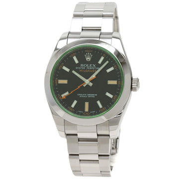Rolex 116400GV Milgauss Black Dial Watch Stainless Steel/SS Men's