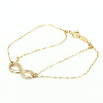 TIFFANY Infinity Double Chain Bracelet Yellow Gold [18K] No Stone Charm Bracelet