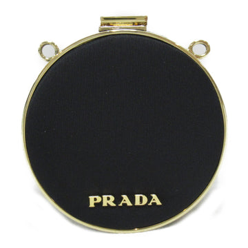 PRADA tassel detail mini pouch Black leather 1TA0062DM5F0002