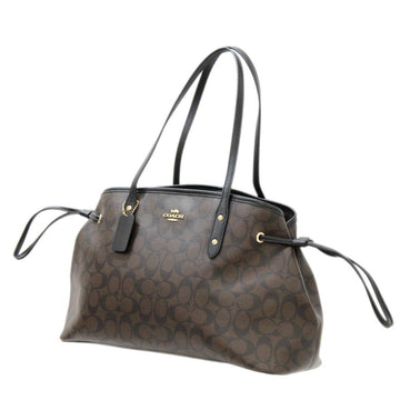 COACH Christie Carryall Tote Bag Signature Brown F57842