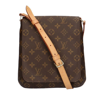Louis Vuitton Musette Salsa Monogram Shoulder Bag Brown Ladies