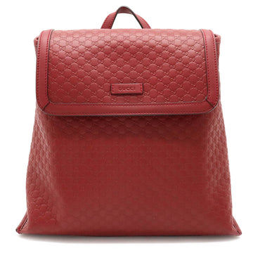 GUCCI Micro sima Backpack Rucksack Leather Bordeaux Red 607993