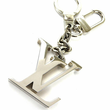 LOUIS VUITTON Keyring Porte Cle Initial M65071 Silver Plated Keychain Bag Charm Accessory Women's Men's  keyring