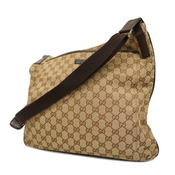 GUCCIAuth  GG Canvas Shoulder Bag 122791 Women's Beige,Brown
