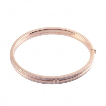 TIFFANY T TWO Hinge Bracelet K18PG Pink Gold