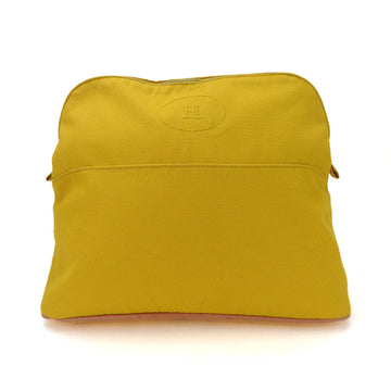 HERMES Bolide Pouch GM Large Canvas Yellow Accessories Women's  pouch canvas yellow
