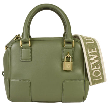 LOEWE Amazona 16 Handbag Shoulder Bag 2way Leather Green A039N21X01