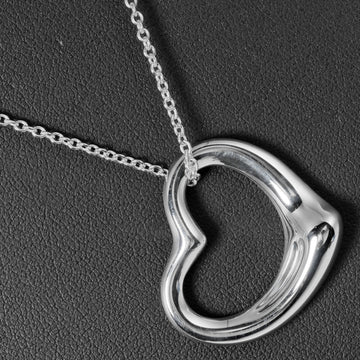 TIFFANY Open Heart Necklace 27mm Current Model Silver 925 &Co.