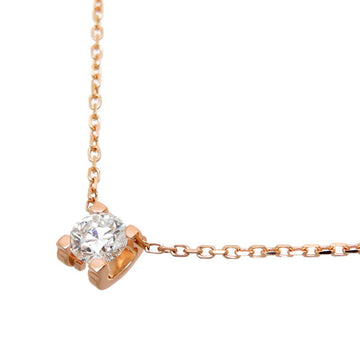 CARTIER C de Diamond Women's Necklace 750 Pink Gold