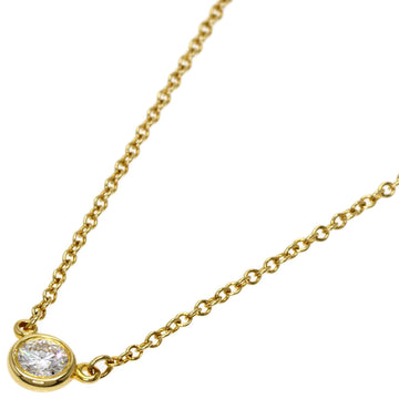 TIFFANY visor yard 1P diamond necklace K18 yellow gold ladies &Co.