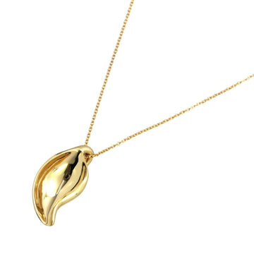 TIFFANY&Co. Necklace 40cm K18 YG yellow gold 750 leaf