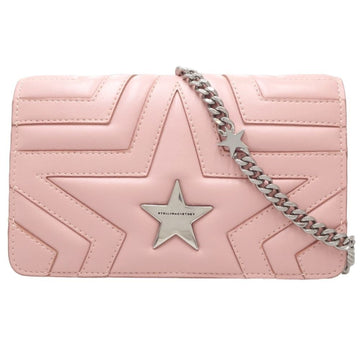 STELLA MCCARTNEY Chain Shoulder Star 529306 Wallet Leather Pink 083809