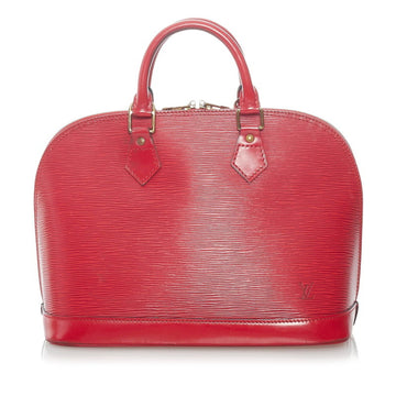 Louis Vuitton Alma Epi Handbag M52147 Castilian Red Leather Ladies