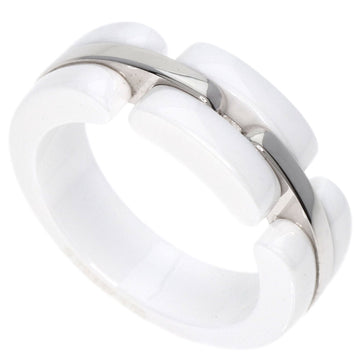 CHANEL Ultra Ring Medium K18 White Gold/Ceramic Women's
