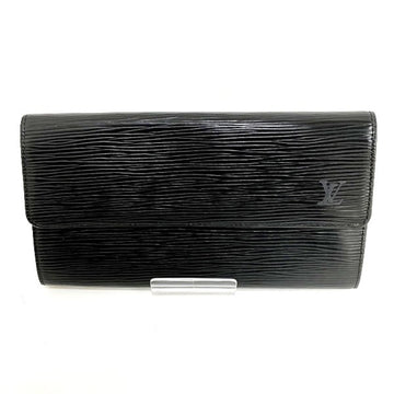 LOUIS VUITTON Epi M63562 Men,Women Leather Long Bill Wallet [bi-fold] Noir