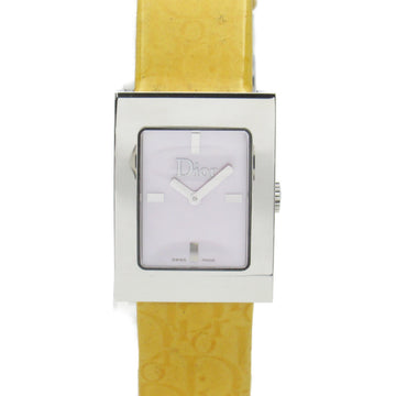 Dior Maris Wrist Watch watch Wrist Watch D78-109 Quartz Pink Pink shell Stainless Steel Leather belt D78-109