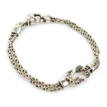 TIFFANY&Co. Bracelet Center Knot Double Rope Silver 925 Women's