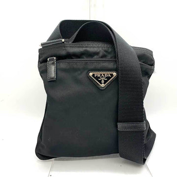 PRADA shoulder bag black nylon ladies