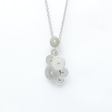 BVLGARI Cicladi Necklace White Gold [18K] No Stone Men,Women Fashion Pendant Necklace [Silver]