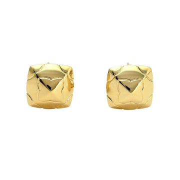 BVLGARI Piramide K18YG Yellow Gold Stainless Steel Earrings