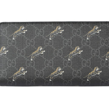 Gucci M2203-31-g Men's GG Supreme Wallet Black,Gray