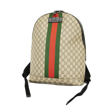 Gucci Sherry Line Rucksack 443805 Unisex GG Supreme Backpack Beige
