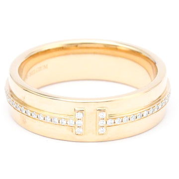 TIFFANY T TWO Narrow Diamond Ring Pink Gold [18K] Fashion Diamond Band Ring Pink Gold