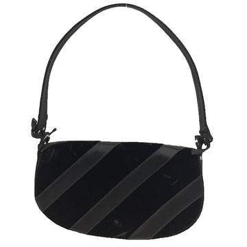 SALVATORE FERRAGAMO Bag 213849 Handbag Black Silk x Velor Back Ladies