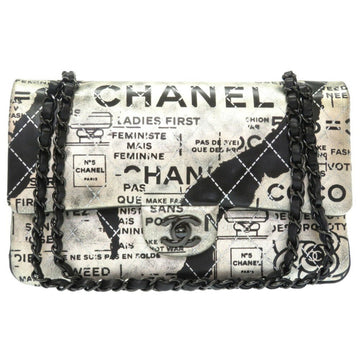 Chanel Limited Edition Graffiti Newspaper Print Double Flap Bag, Spring 2015