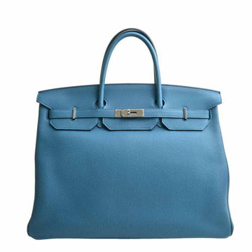 HERMES Togo Birkin 40 handbag blue