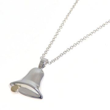 TIFFANY Bell Motif Necklace Silver/K18YG Women's &Co.