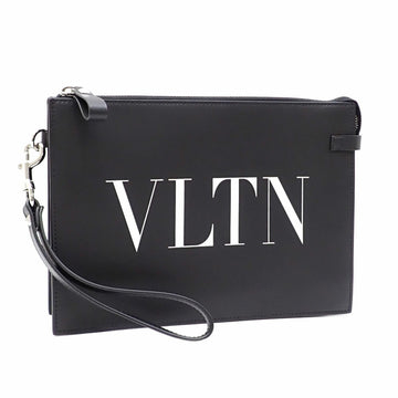 VALENTINO Garavani Clutch Bag Men's Black Leather YP0P09LVN
