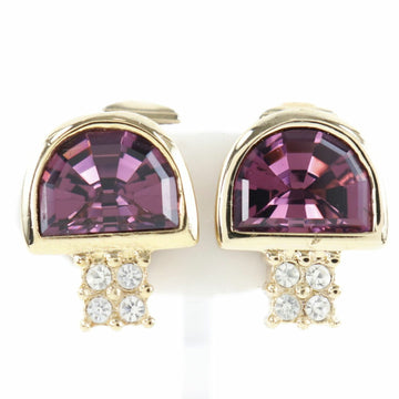 CHRISTIAN DIOR gold-plated ladies earrings